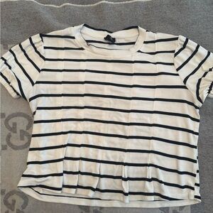 Anthropologie W5 stripped cropped tshirt , size xs